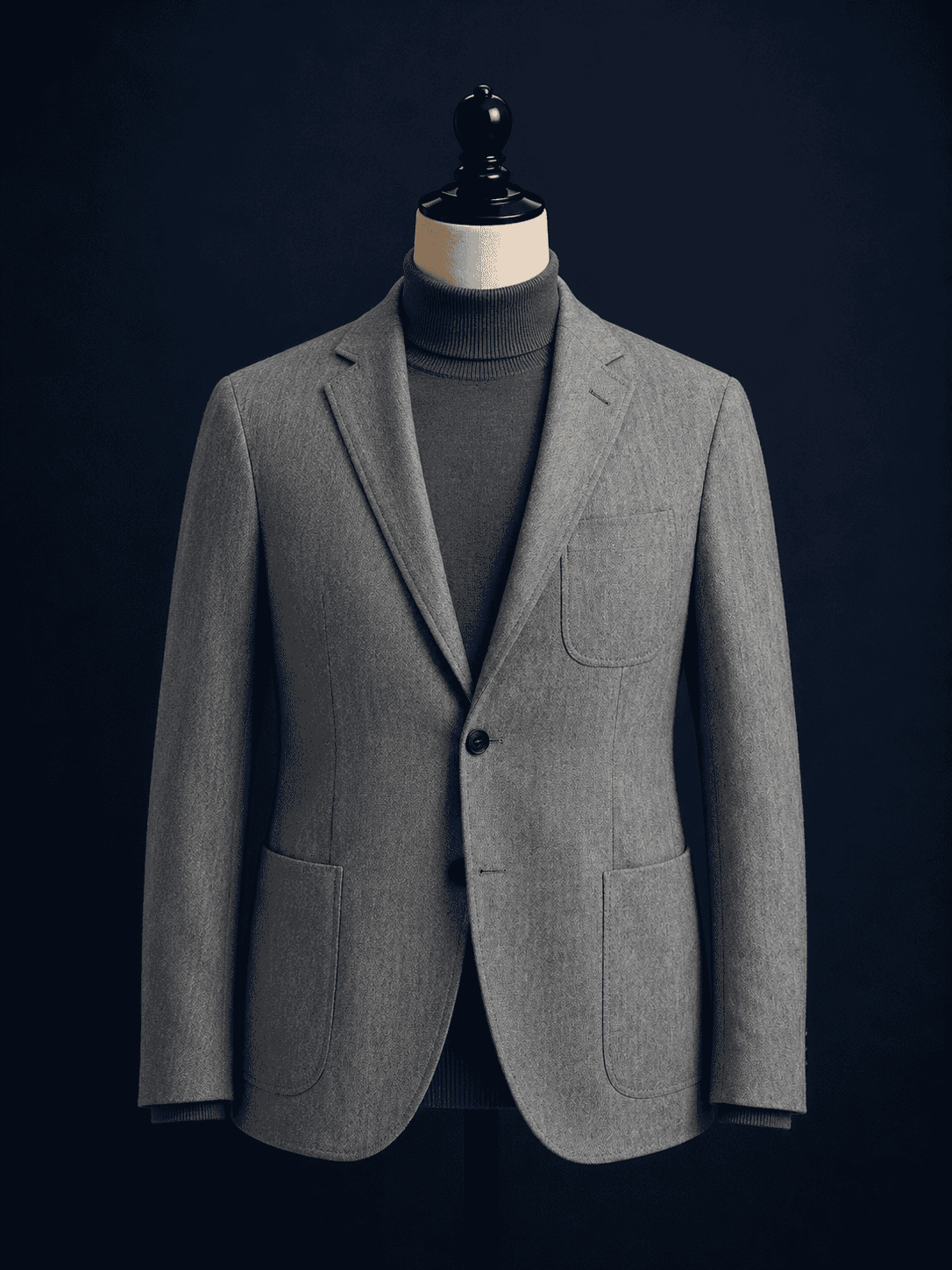 Kenton Autumn Leaves Jacke in Grau – Fischgrät