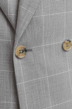Alternative view of Kenton Lifestyle Grau karierte Jacke aus Wolle und Baumwolle