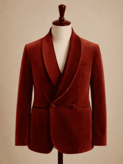 Soho Fine Velvet Baumwolljacke in Mittelbraun