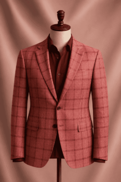 Soho Taormina Jacke in Rotem Karo